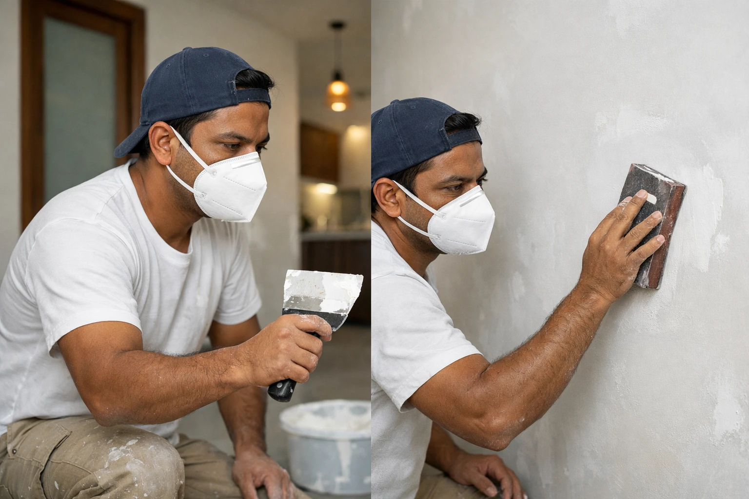 Professional wall preparation and repair service by Wall Designer